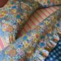 Vintage Floral Organic Cotton Double Frilled Sheet, thumbnail 4 of 6