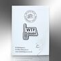Wtf Over Walkie Talkie Funny Enamel Lapel Pin Gift, thumbnail 5 of 8