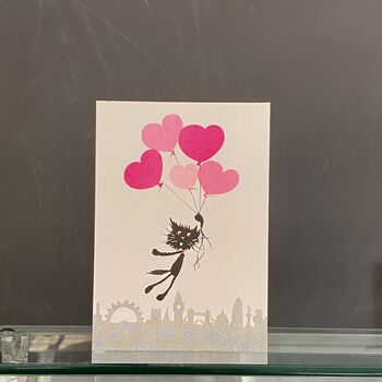 Rascals Cat Valentine Card Love In Paris, 5 of 5