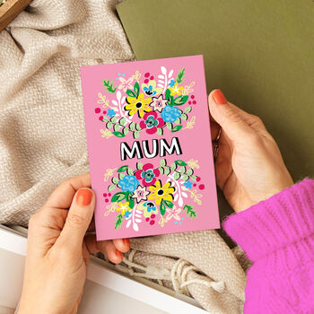 Mum Floral Illustrated Card, 2 of 2