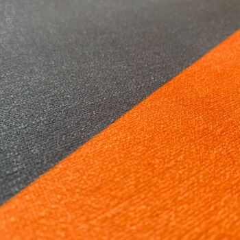 Geometric Burnt Orange And Grey Chenille Cushion Cover, 2 of 11