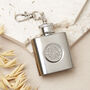 90th Birthday 1935 Or 1936 Sixpence Mini Hipflask Keyring, thumbnail 2 of 6