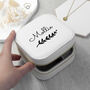 Personalised Wreath White Travel Jewellery Case, thumbnail 3 of 10