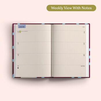 2027 Diary | A5 Hardcover Week To View | Sky Blue And Plum, 6 of 7
