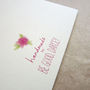 Personalised Felt Letter Floral Birthday Card For Her, thumbnail 5 of 5