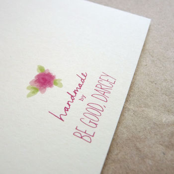 Personalised Felt Letter Floral Birthday Card For Her, 5 of 5