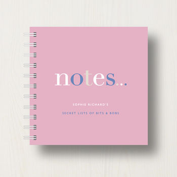 Personalised To Do 'Notes' Small Notebook, 7 of 10
