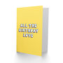 All Love Sweet Bright Retro Woman Her Birthday Card, thumbnail 2 of 4