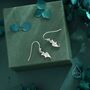 Sterling Silver Tiny Bat Wing Drop Earrings, thumbnail 4 of 12
