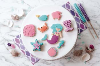 Personalised Unicorn Kids Wooden Baking Set, 8 of 8