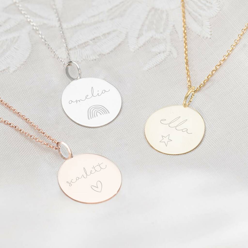 Personalised Large Sterling Silver Hope Name Necklace By Bloom Boutique ...