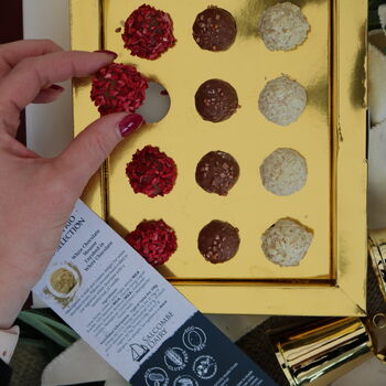 Crimson Book Of Christmas Chocolate Truffles, 3 of 5