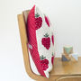 Personalised Knitted Strawberries Cushion, thumbnail 1 of 4