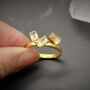 Citrine Gold Ring, November Birthstone Ring, thumbnail 6 of 9