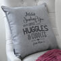 Personalised Sending You Lots Of Huggles Cushion, thumbnail 8 of 10