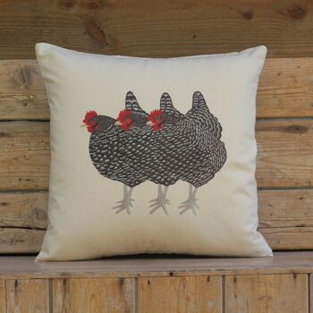 Three French Hens Cushion Cover, 2 of 3