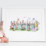 Personalised Girls Enchanted Tea Party Birthday Picture, thumbnail 2 of 10