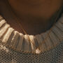 Gold Tone Light Rose Quartz Necklace, thumbnail 3 of 5