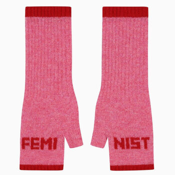 Feminist Fingerless Mittens, 4 of 4