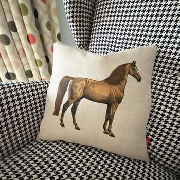 Vintage Equestrian Horse Cushion, 4 of 10