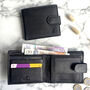 Rfid Secure Men's Black Leather Wallet, thumbnail 1 of 2