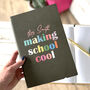 Making School Cool Personalised Teacher Notebook, thumbnail 1 of 1