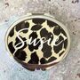 Personalised Leopard Print Compact Mirror, thumbnail 2 of 4