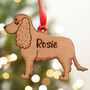 Cocker Spaniel Personalised Dog Wooden Decoration, thumbnail 1 of 4