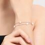 Genuine Pearl Bracelet In Sterling Silver, thumbnail 4 of 12