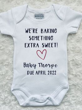 Baby Announcement | We're Baking Something Extra Sweet, 6 of 8