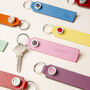 Personalised Bright Leather Debossed Key Fob, thumbnail 3 of 10