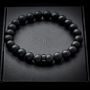 Men's 8mm Onyx Bead Bracelet 'Black Bead', thumbnail 1 of 6