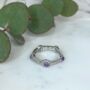 Amethyst Gemstone 925 Sterling Silver Stacking Ring, thumbnail 1 of 5