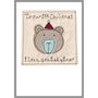 Personalised Bear 1st Christmas Card For Boy Or Girl, thumbnail 4 of 10