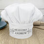 Personalised Classic Head Chef's Hat, thumbnail 1 of 5