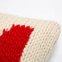 Personalised Cushion Knitting Kit In Red, thumbnail 5 of 10