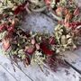 Autumnal Cottage Style Dried Flower Wreath, thumbnail 2 of 12