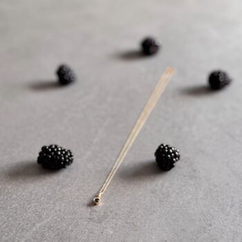 December Birthstone Blue Zircon Gold Plated Necklace, 3 of 10