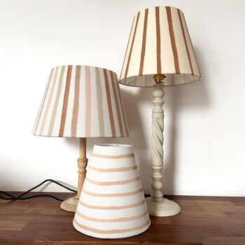 Pastel Striped Lampshade, 5 of 6