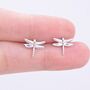 Sterling Silver Dragonfly Stud Earrings, thumbnail 3 of 12