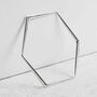 Sterling Silver Hexagon Tapered Bangle, thumbnail 1 of 4