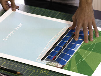 Football Stadium Minimalist Art Print Gift Request Any Stadium, 2 of 12