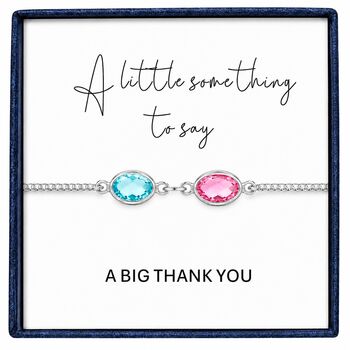 Personalised Create Your Own Family Oval Birthstones Bracelet, 9 of 12