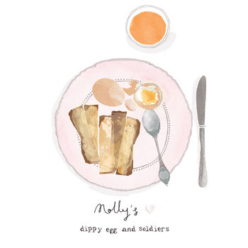 Personalised Family Breakfast Favourites Illustration, 9 of 9