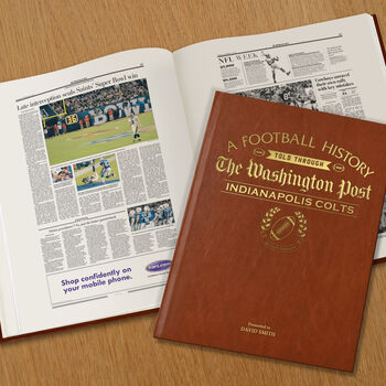 Indianapolis Colts Personalised Gift Newspaper Book, 8 of 12