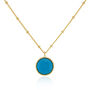 Barcelona December Birthstone Necklace Turquoise, thumbnail 4 of 5