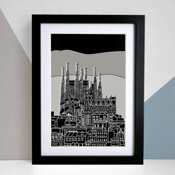 Barcelona Personalised Location Print, 2 of 5
