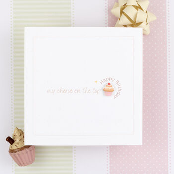 Handmade Personalised Cupcake Birthday Card Pink, 8 of 9
