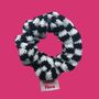 Check Knitted Scrunchie, thumbnail 8 of 10