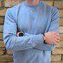 Men's Aquamarine And Lava Bead March Birthstone Bracelet, thumbnail 2 of 11
